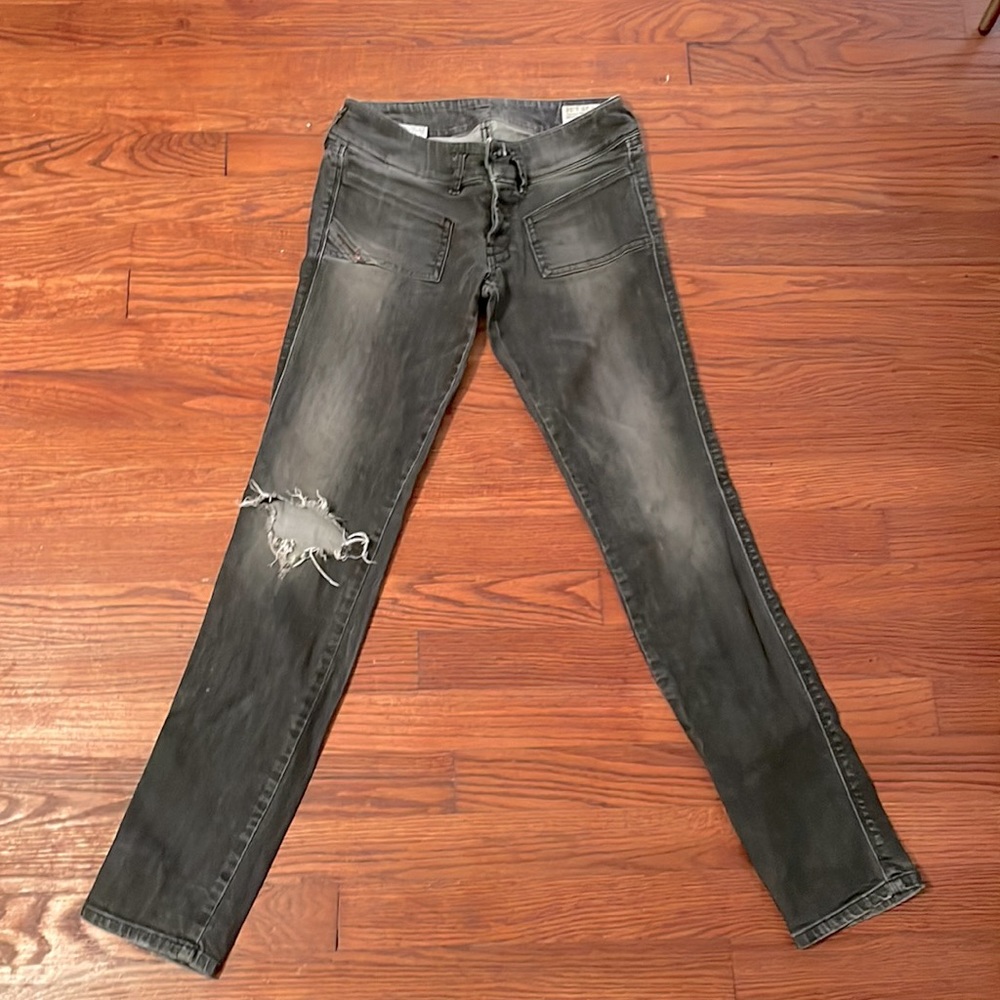 Diesel Hushy Slim Ankle length size W 25 L34 Distressed jeans